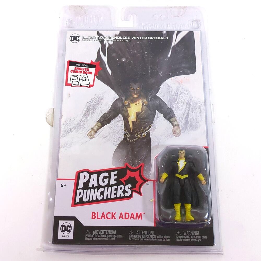 McFarlane Page Punchers Black Adam Endless Winter DC Comics w/ 3" Figure Shazam